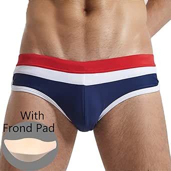 MANSKIO Maillot de bain sexy push up rembourré sur le devant pour hommes maillots de bain gay