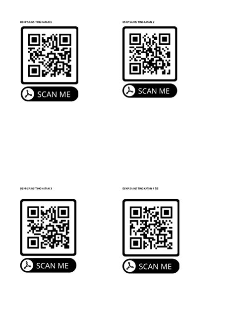 Qr Code Dskp Sains Pdf