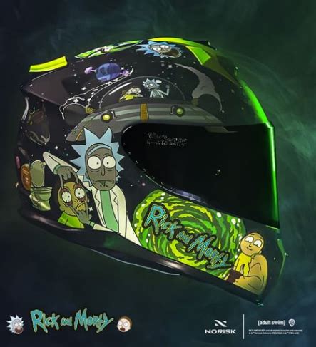 Inusitado S Rie Rick And Morty Vira Capacete De Moto Da Norisk