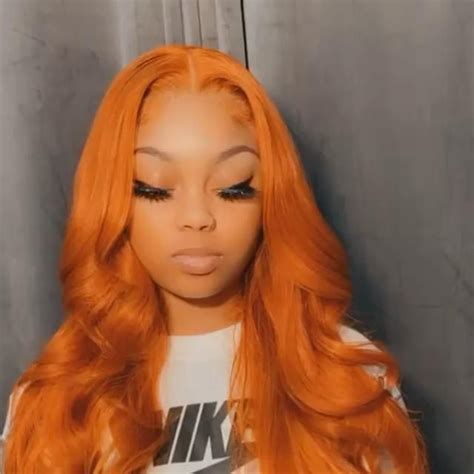 LM Body Wave Ginger Orange Lace Front 13x6 Full Lace Brazilian Virgin