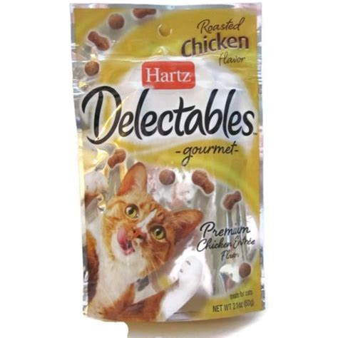 (Pack of 5) Hartz Delectables Gourmet Cat Treats Roasted Chicken Flavor ...