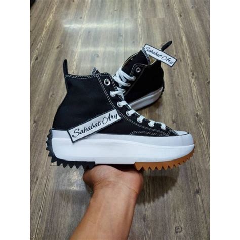 Jual Sepatu Converse Run Star Hike Jw Anderson Black White Shopee