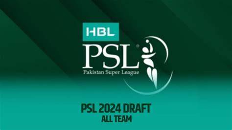 Psl Draft Complete List Of Gold Silver Category Players For