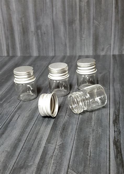 Mini Glass Jar With Lid 5 Ml Mini Apothecary Glass Jar Tiny Etsy Uk