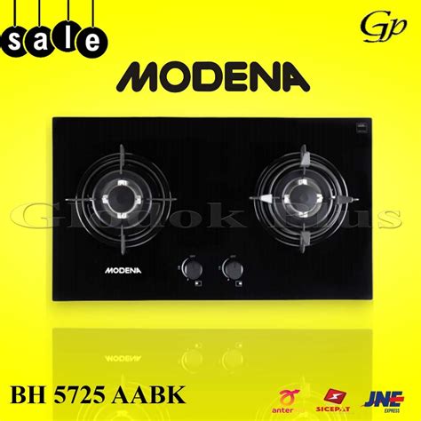 Jual MODENA BH 5725 AABK Kompor Tanam Built In Hob Gas 70 Cm 2 Tungku