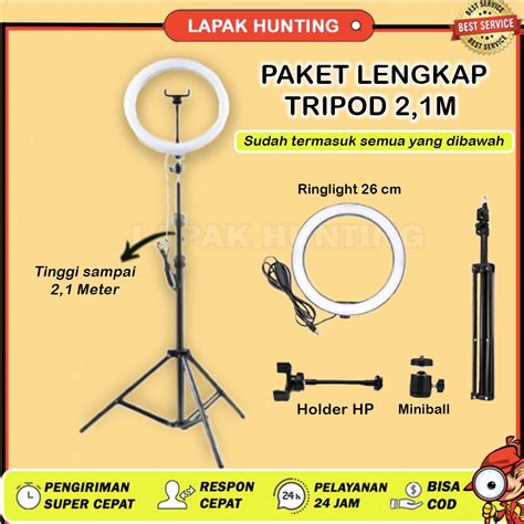 Jual Tripod Ringlight M Led Cm Bahan Besi Ringlight Make Up Vlog