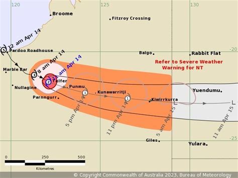 Tropical Cyclone Ilsa: Downgraded system tracks inland…