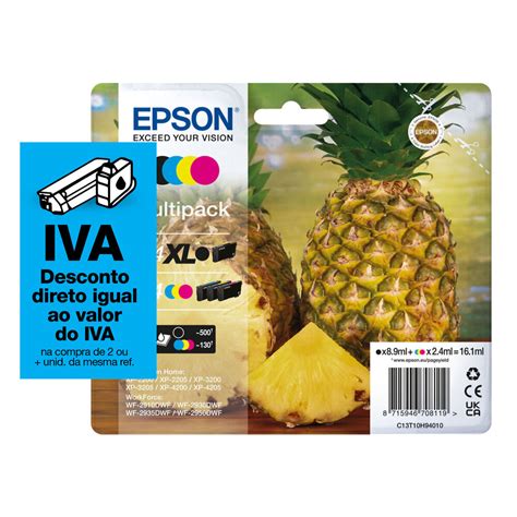 Epson Tinteiro Original Xl Preto Amarelo Azul Magenta Pack