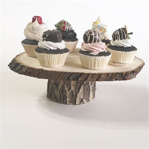 Rustic Cake Stand Wooden Cake Stand Cupcake Stand Rustic | Etsy