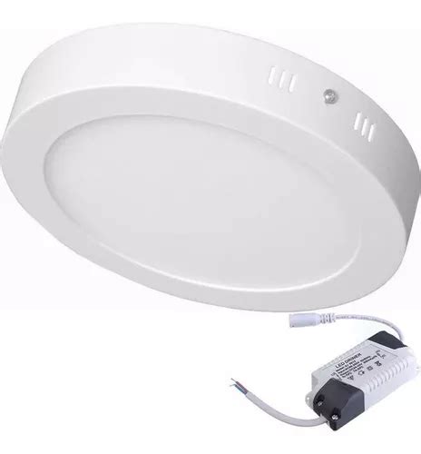 Lámpara plafón de techo MV SOBREPOR REDONDO 18W BRANCO QUENTE color