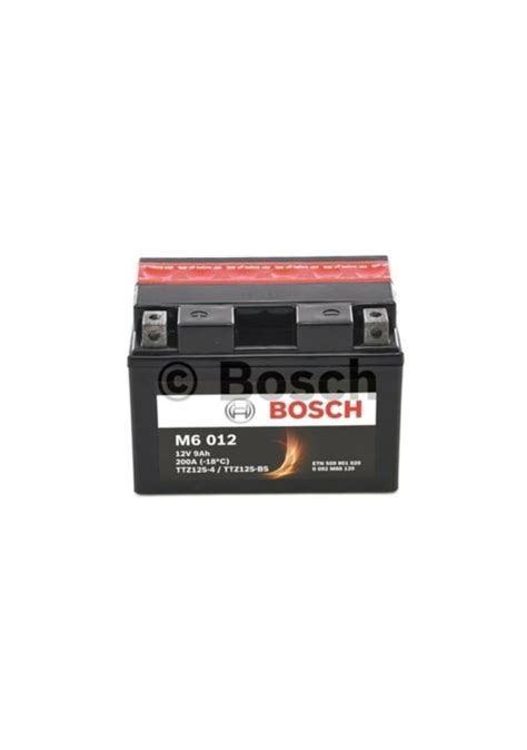 Bosch M6012 Ytz12s Bs 12 V 9 Amper Motosiklet Akü M6012 Fiyatları ve