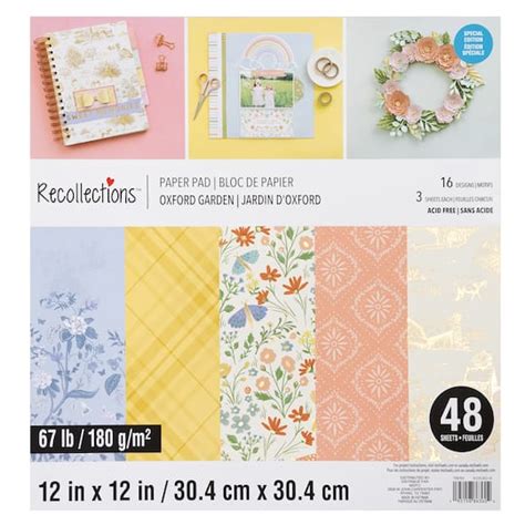 Oxford Garden Paper Pad By Recollections™ 12 X 12 Michaels