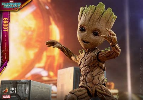 Baby Groot Life Size Figure Dances His Way To Collections From Hot Toys