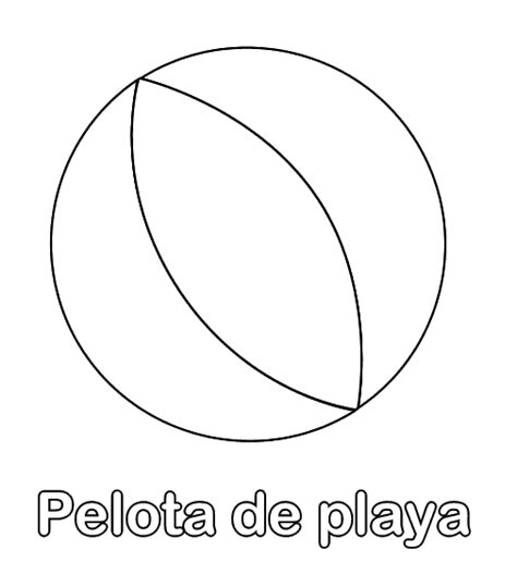 Pelota De Playa Para Colorear