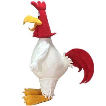 Hola White Foghorn Leghorn Mascot Costume/rooster Mascotte Costume For ...