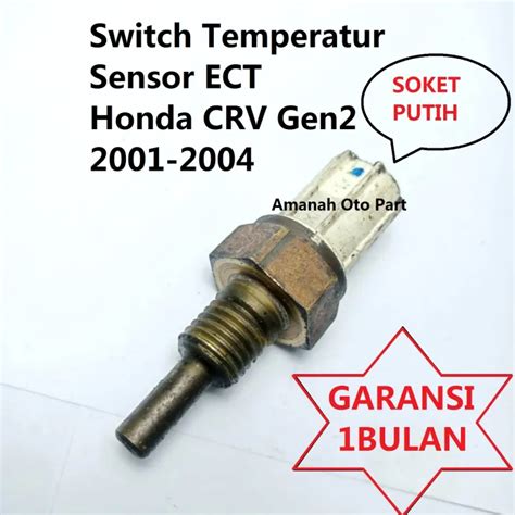 Switch Temperatur Sensor Ect Honda Crv Stream Accord Suhu Soket Putih