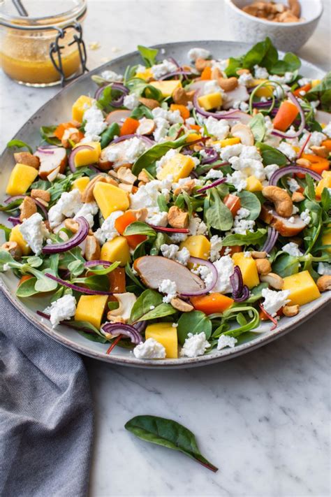 Salade Met Mango Gerookte Kip En Geitenkaas Artofit