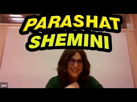 Parashat Shemini Con Jani Gorowitz YouTube