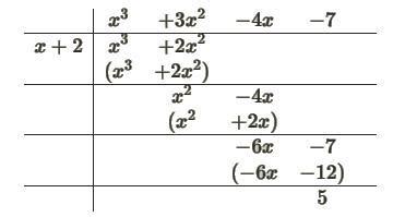 Reszta z dzielenia wielomianu w x x³ 3x² 4x 7 przez dwumian q