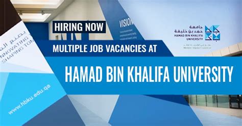 Hamad Bin Khalifa University Job Vacancies Qatar Gulf Interview