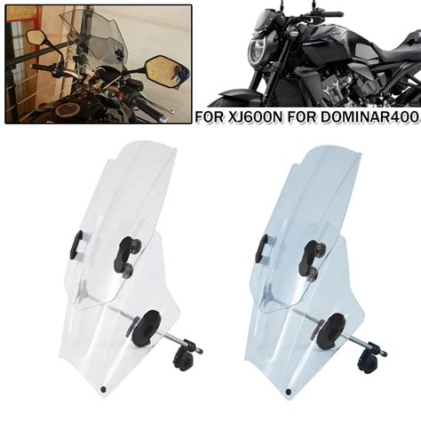 Parabrisas Con Soporte Ajustable Para Motocicleta Deflector Para