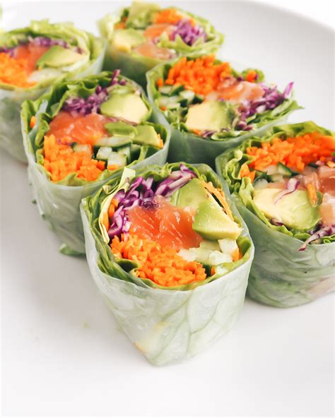 Quick And Easy Fresh Spring Salmon Roll Recipe For Sushi Lovers — Wellness Bum