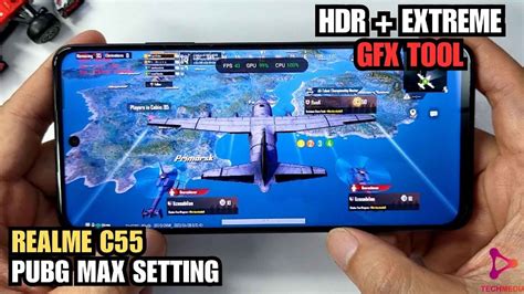 Realme C55 PUBG Max Setting HDR Extreme With GFX Tool Test GSM