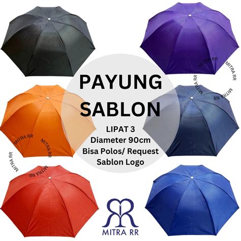 Jual Payung Lipat Murah Pilih Warna Payung Sablon 5H Bisa Polos Atau