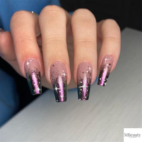 French Ombre Nails With Glitter Manicure Ideas Not Just For Christmas