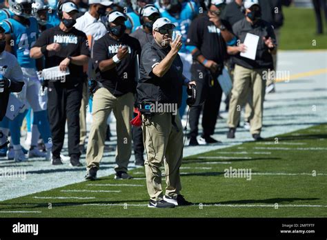 Carolina Panthers Head Coach Matt Rhule During An Nfl Football Game