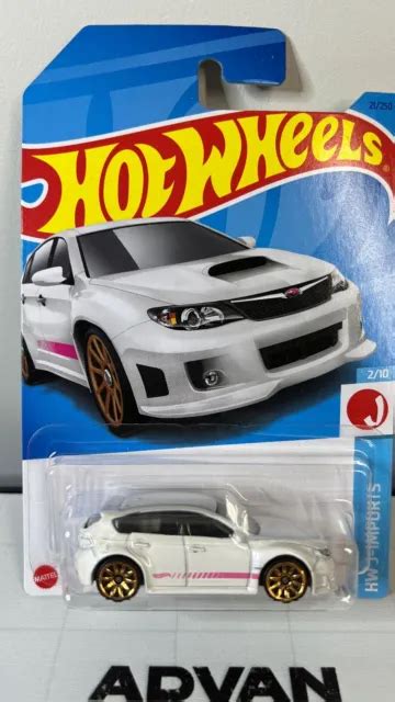 Hot Wheels Subaru Wrx Sti G J Imports White Pink Jdm