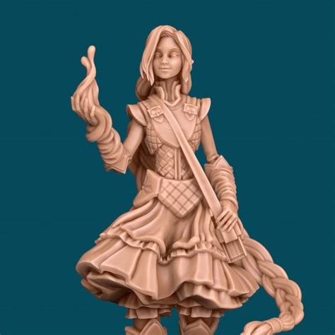 Warlock Female Miniatures Etsy