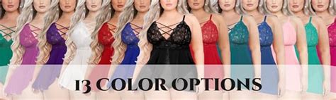 Evelust Plus Size Lingerie For Women Sexy Double Layer Chemise Comfy Boudoir Outfits Lace High
