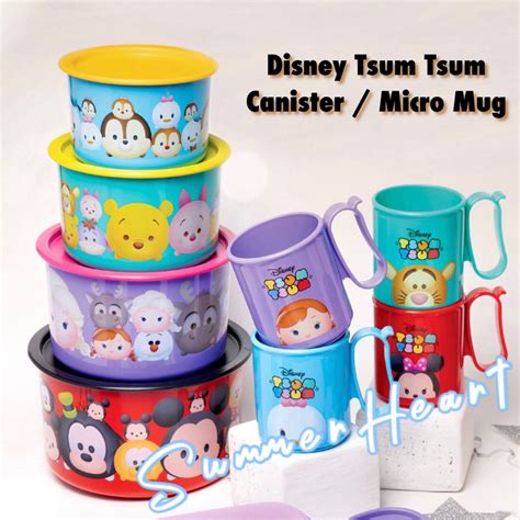 Tupperware Disney Tsum Tsum Canister Ml Ml L L Micro Mug