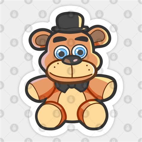 FNAF Freddy Fazbear Plush Toy - Fnaf - Sticker | TeePublic