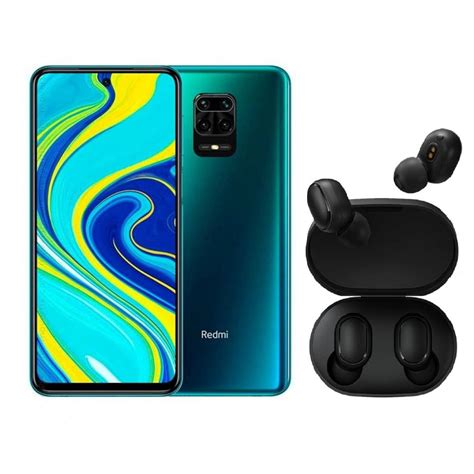 Combo Celular Xiaomi Redmi Note 9s 128gb Azul Earbuds Basic 2
