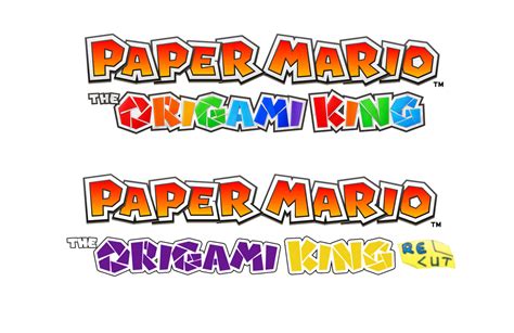 Paper Mario The Origami King Recut Logo Updated By Colorfuldj On Deviantart