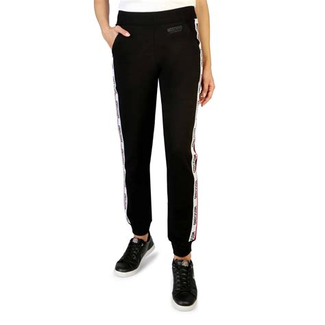 Moschino Black Tracksuit Pants For Women
