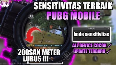 Sensitivitas Pubg Mobile Terbaik Gyro No Gyro Kode Sensitivitas