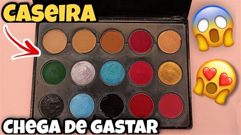 PALETA COMPLETA DE MAQUIAGEM CASEIRA SUPER PIGMENTADA YouTube