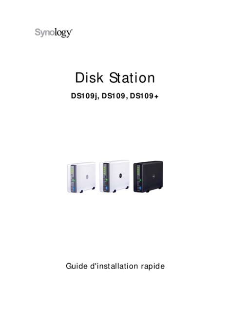 Mode D Emploi Synology Diskstation Ds J Fran Ais Des Pages