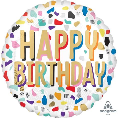 Happy Birthday Confetti Balloon Peci Australia Pty Ltd