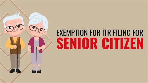 Exemption For ITR Filing For Senior Citizen YouTube