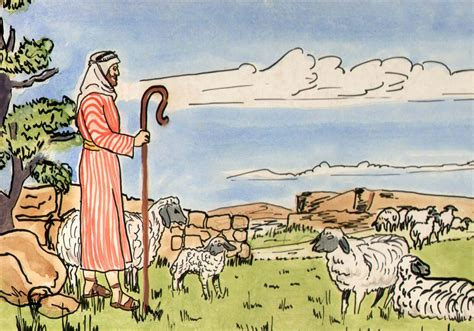 Jesus Tells About A Lost Sheep