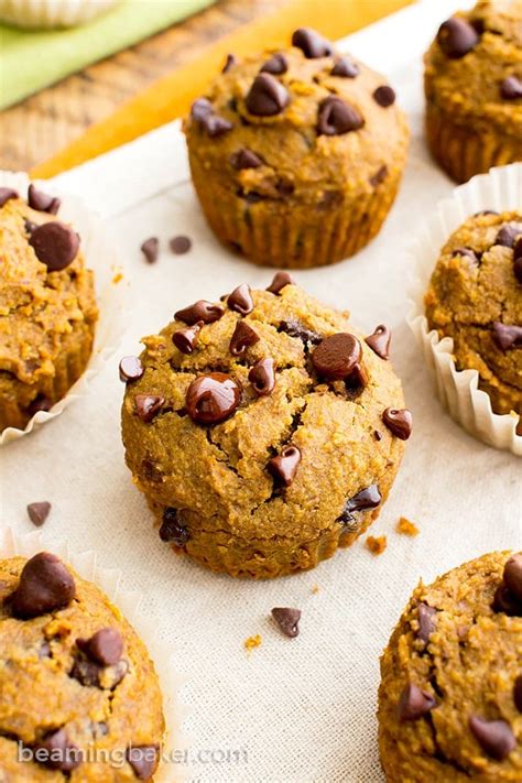 One Bowl Gluten Free Pumpkin Chocolate Chip Muffins Gf Vegan Dairy