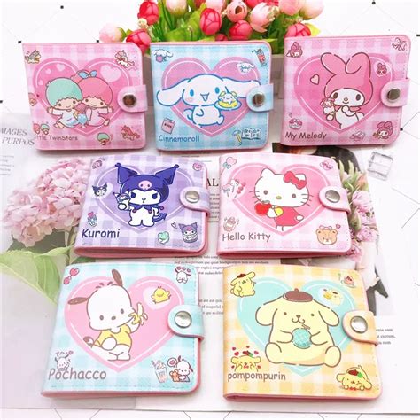 Sevimli Sanrio Kuromi Cinnamoroll PU C Zdan Bozuk Para C Zdan Karikat R