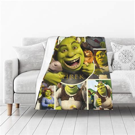 Personalized Shrek Blanket Custom Photo Sofa Blanket Christmas Bediing