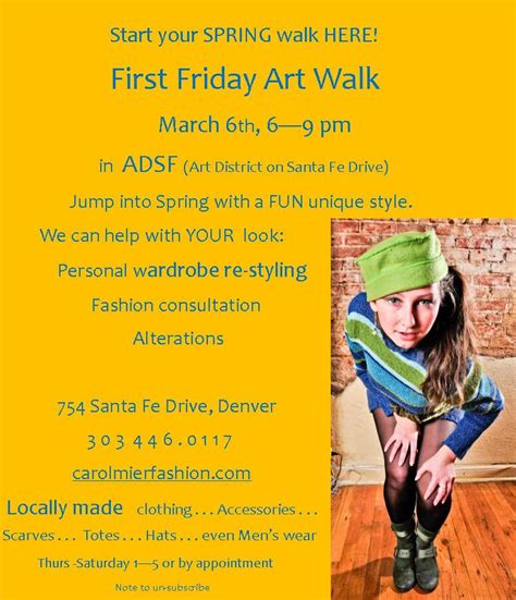 Spring First Friday Art Walk Wardrobe Restyling Denver S Art District