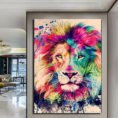 Top Imagen Pinturas De Leones De Colores Abzlocal Mx