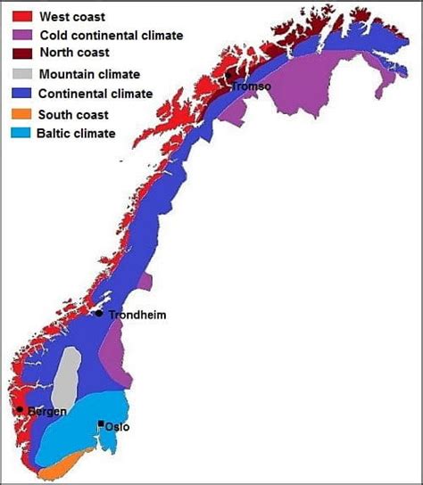 Norway climate: average weather, temperature, precipitation, best time